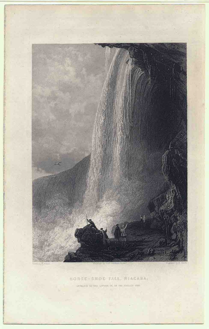 Horse-shoe Fall, Niagara; Entrance To The Cavern of, On The English Side.