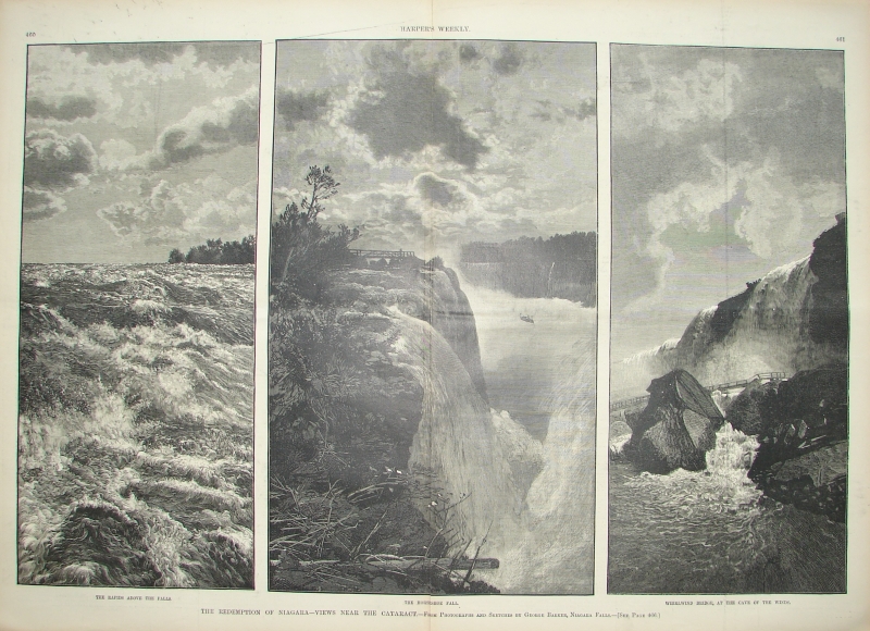 The Redemption of Niagara - Views Near the Cataract. - From Photographs and Sketches by George Barker, Niagara Falls