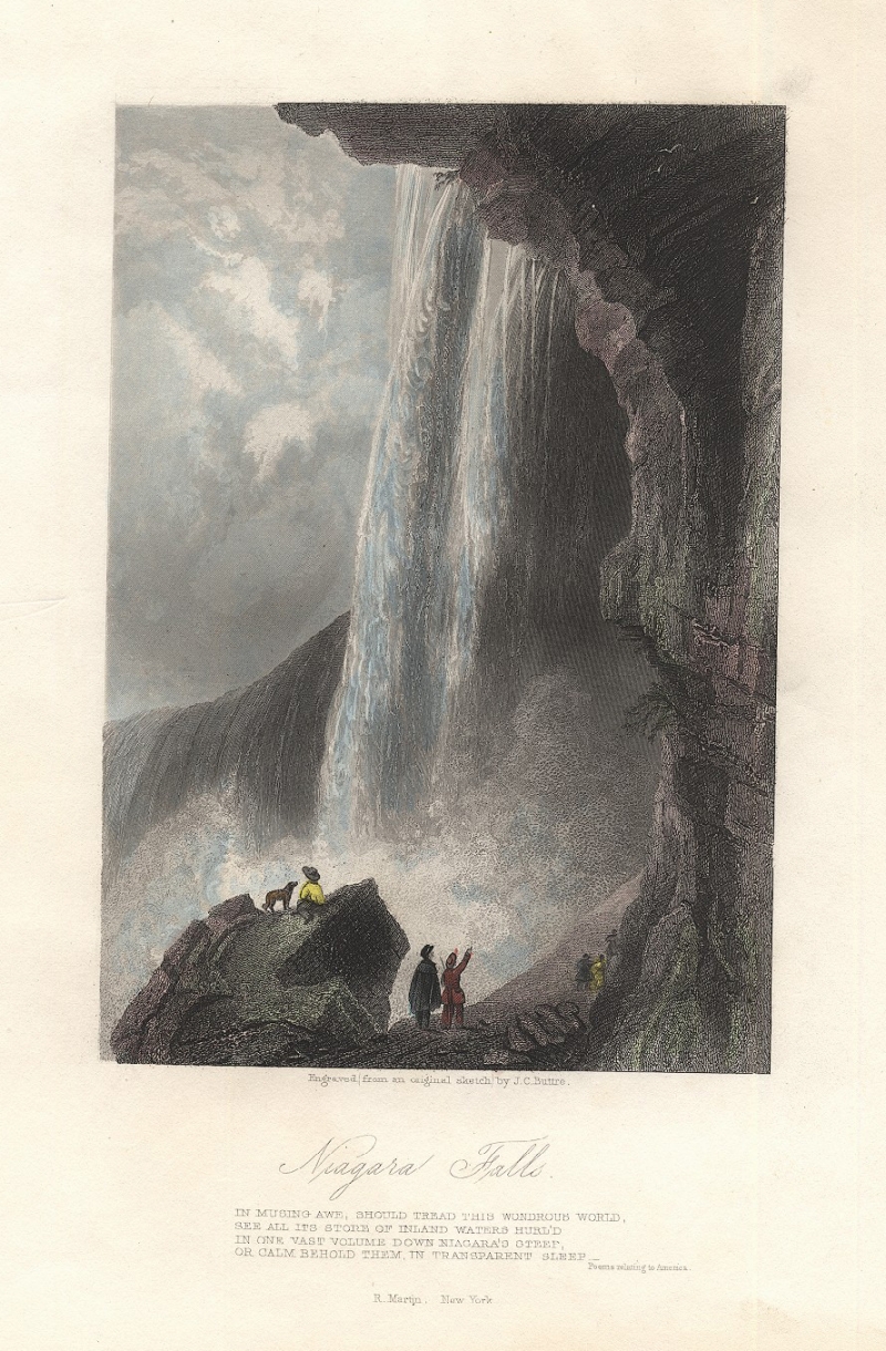 From an original sketch, Niagara Falls