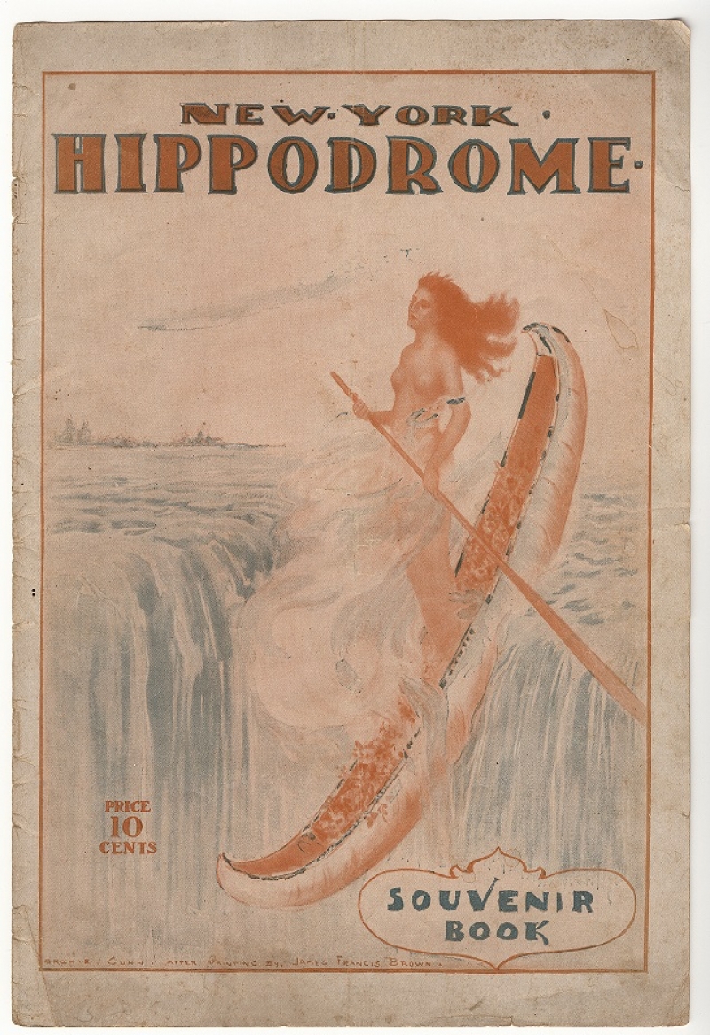 Untitled (Indian Maid plunging over Niagara)
