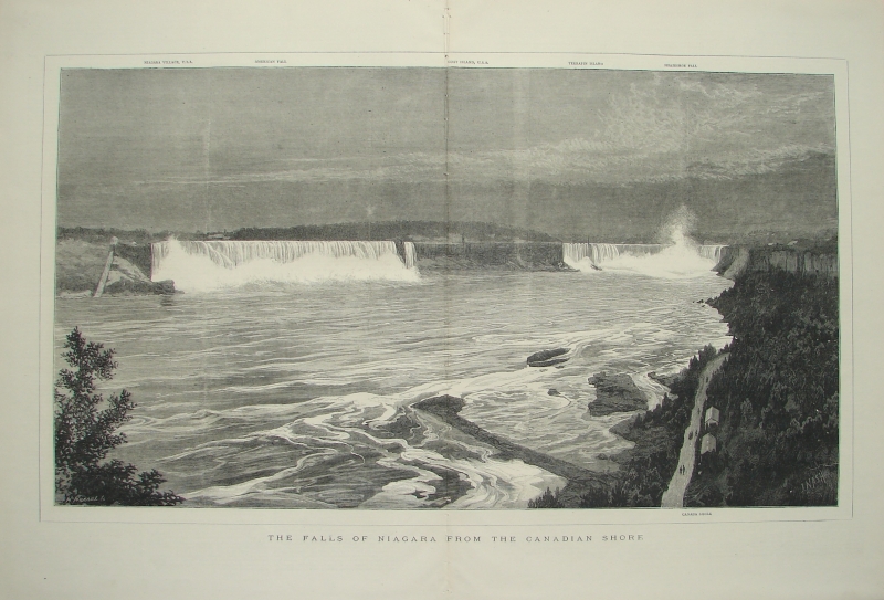 The Falls of Niagara from the Canadian Shore.