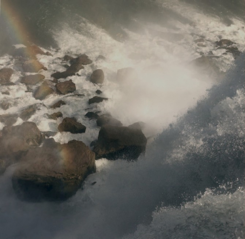 Rainbow in the American Falls from Luna Island