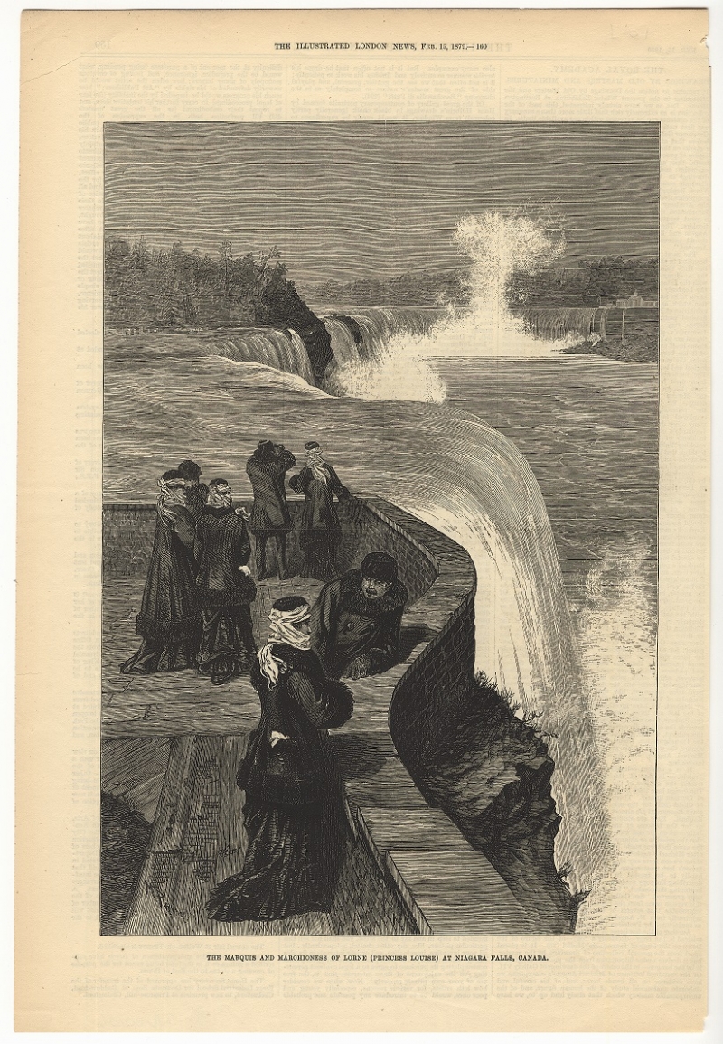 The Marquis and Marchioness of Lorne (Princess Louise) at Niagara Falls, Canada.