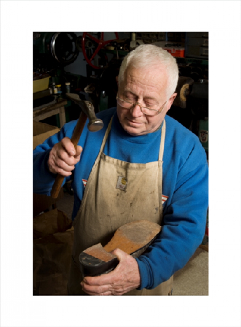 Portrait of Alex Meerovich, Cobbler - Bailey Quality Shoe Repair, Buffalo, NY