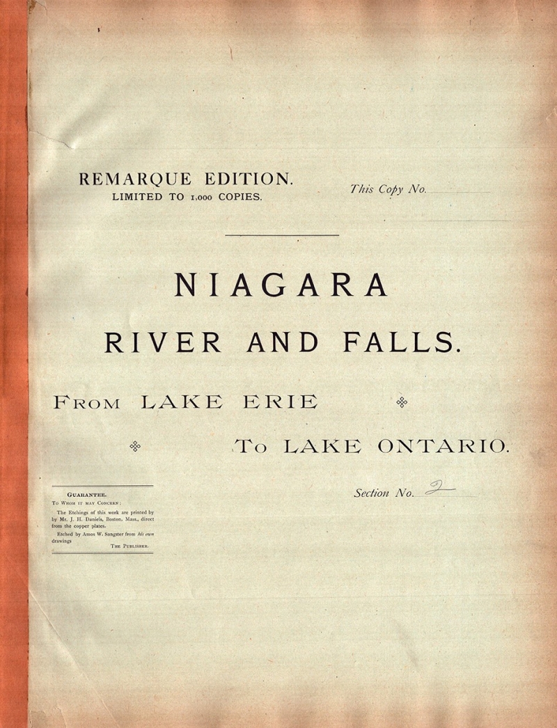 Niagara River and Falls. From Lake Erie to Lake Ontario.