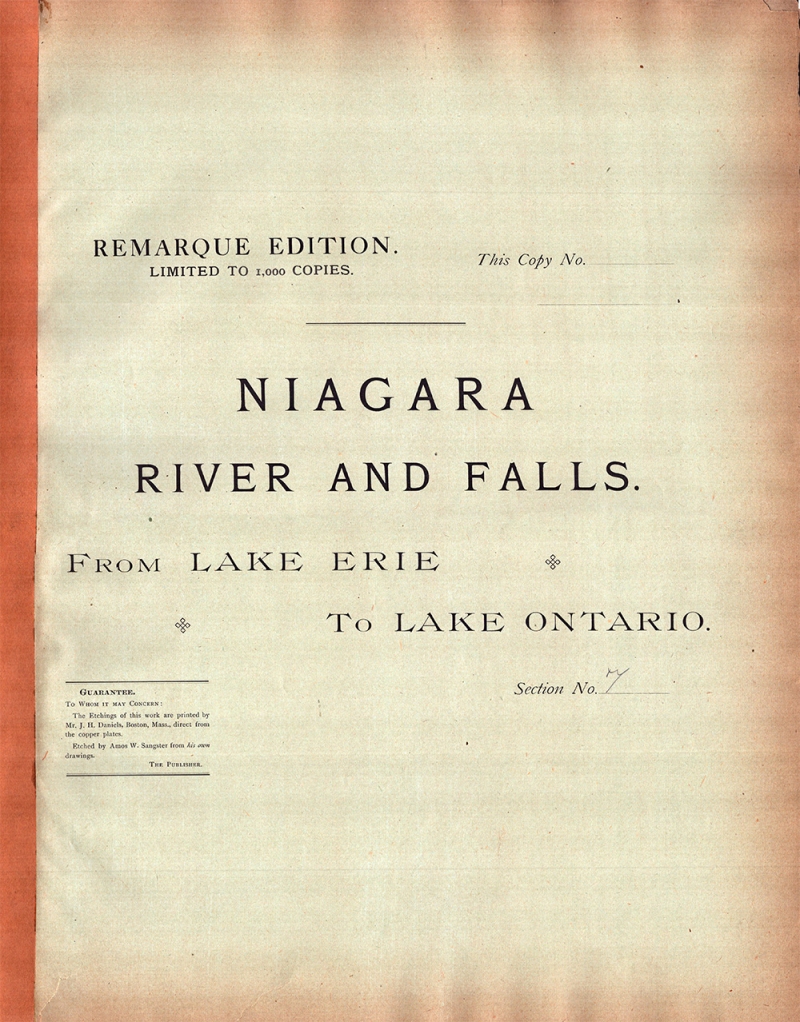 Niagara River and Falls. From Lake Erie to Lake Ontario.