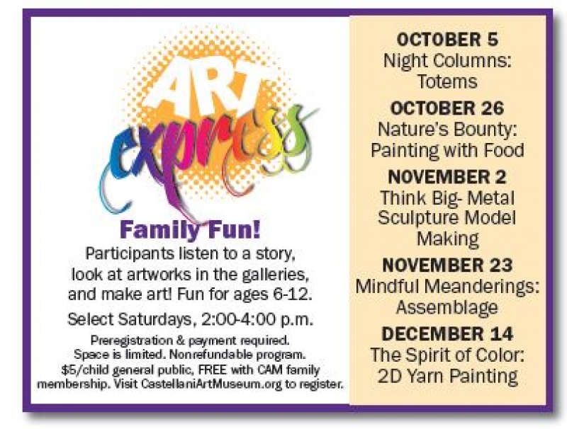 Fall 2019 Art Express Family Workshops