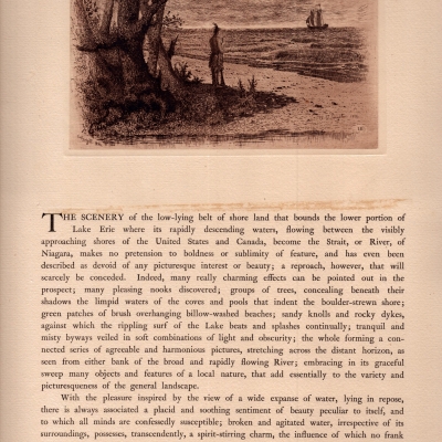 First Sail on Lake Erie. Scene from Mouth of Buffalo Creek in the Year 1679, 1886