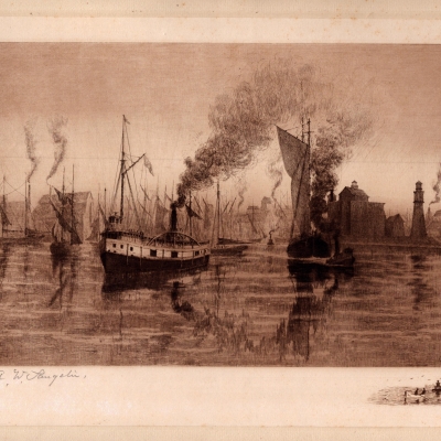 Buffalo Harbor, 1886