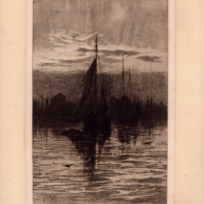 Tonawanda Harbor, Evening, 1887