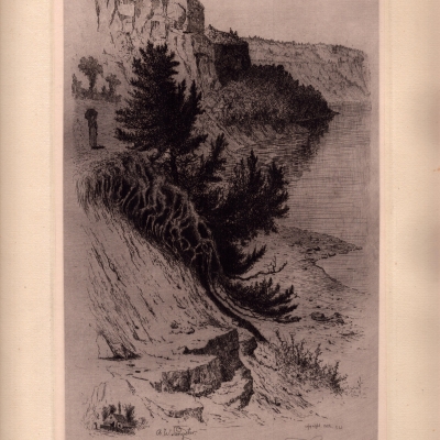 Three  Miles below the Whirlpool—American Side, 1888