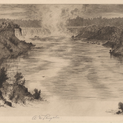 View a mile below the Falls, 1888