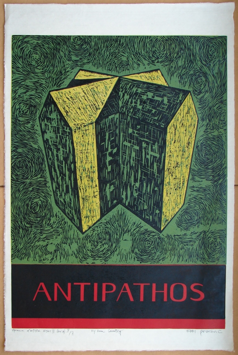 Antipathnos - My Own Country, n.d., woodcut