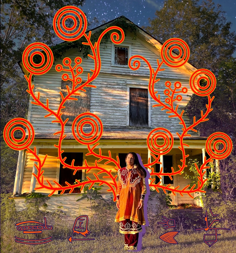 Digital Art and Photo Print on canvas