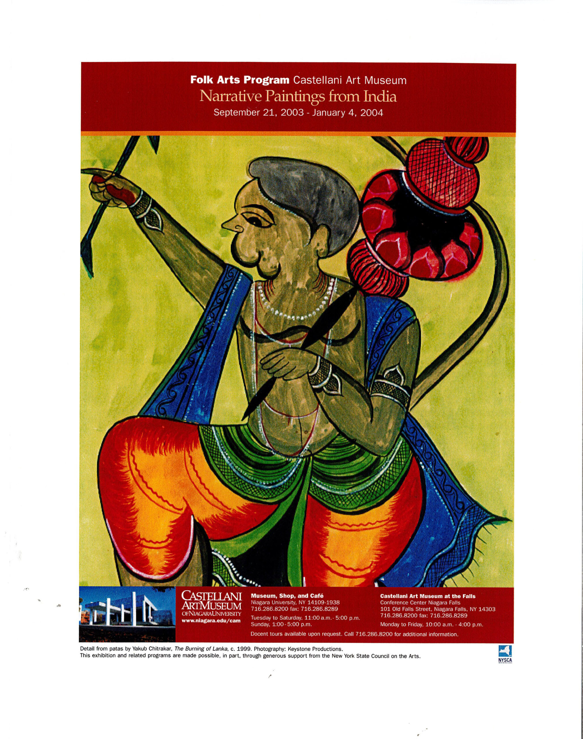 Yakub Chitrakar, The Burning of Lanka, c.1999