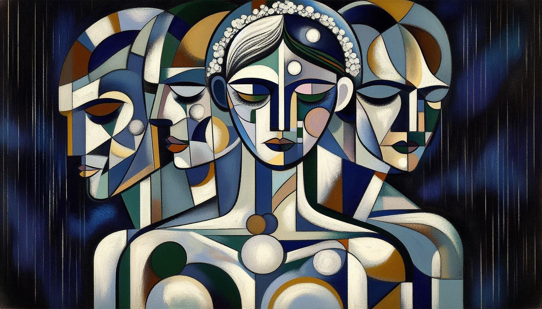 Molly Passow (American, b. 2002) The Tapestry of Marriage, 2024 CoPilot AI Generator