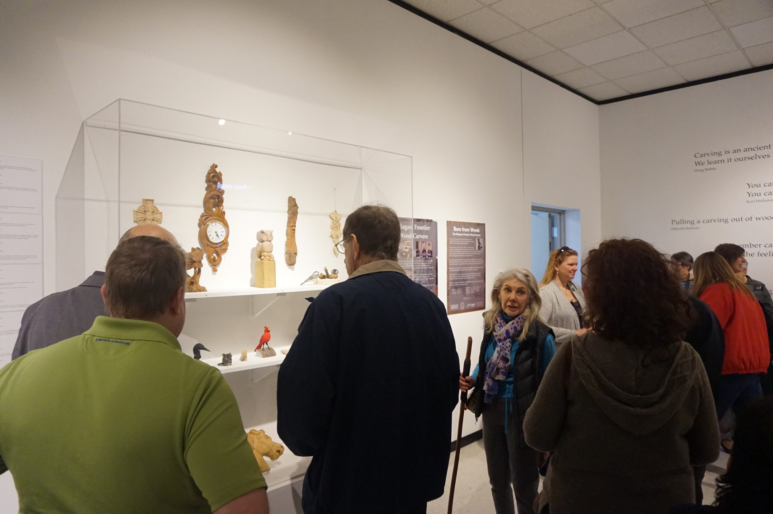 Born from Wood exhibit opening photo, 2019