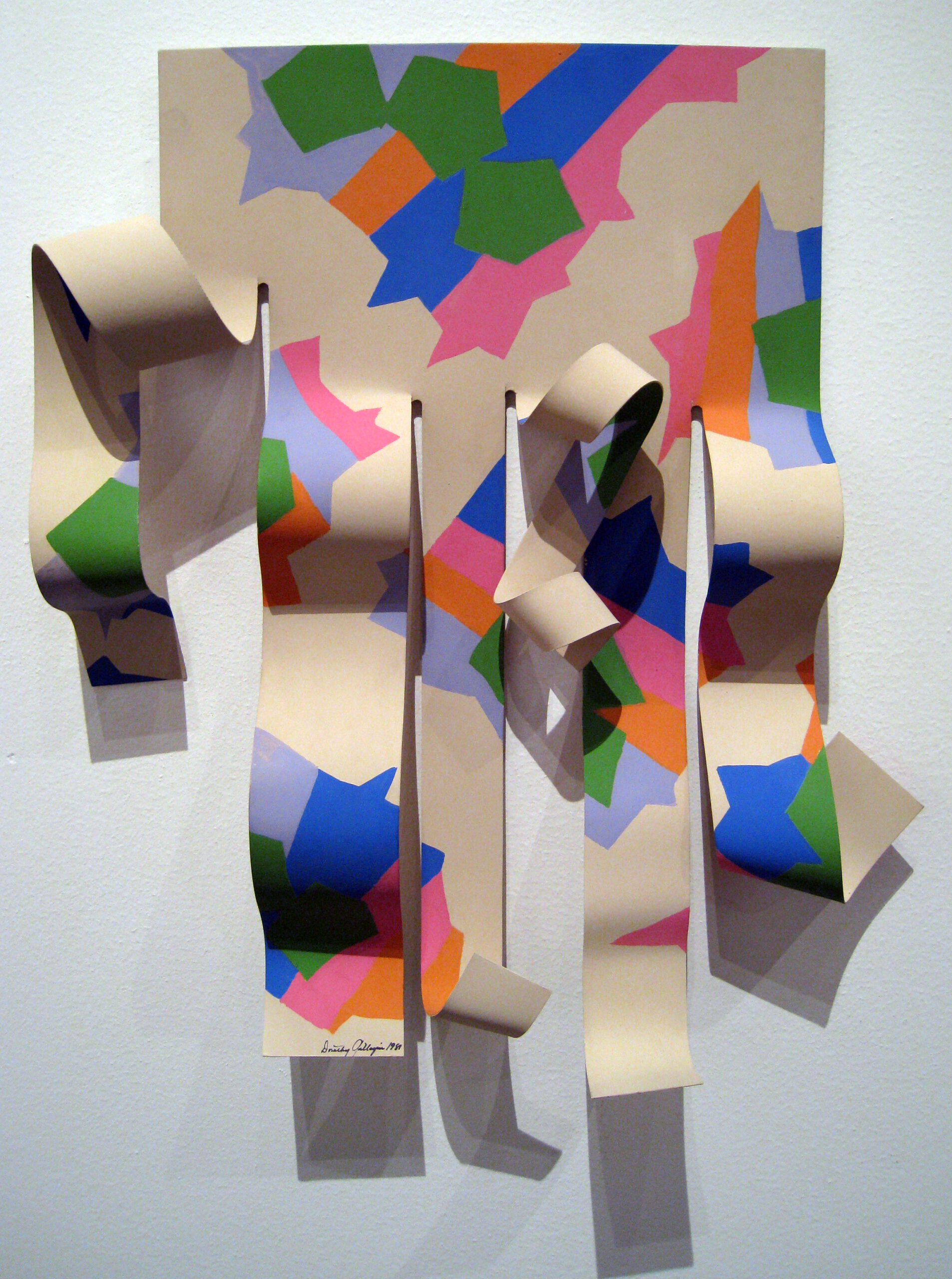 Dorothy Gillespie, Earth Series: Time Zone VI, 1981. acrylic on aluminum, Collection of the Radford University Art Museum