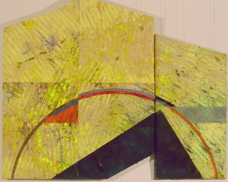 Sam Gilliam (American, b. 1933), Rites of Passage, 1981, acrylic on canvas, 391⁄2 x 493⁄4 in. Castellani Art Museum of Niagara University Collection, Gift of Dr. and Mrs. Armand J. Castellani, 1987