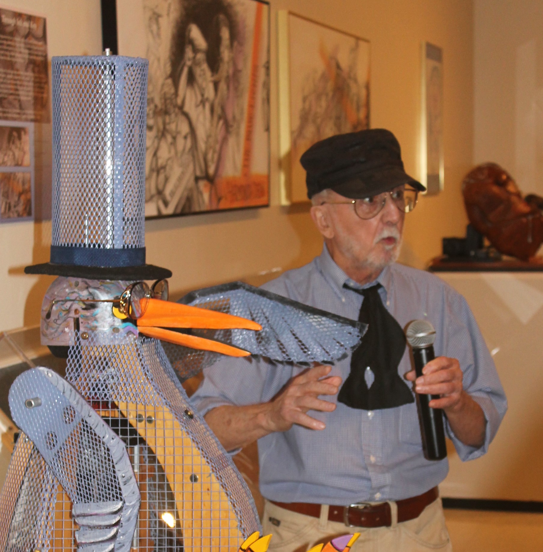 Rich deCorse and his 'Mimi Bird' Kinetic Sculpture, 2016