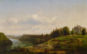 Ferdinand Richardt (Danish American, born Copenhagen, 1819-1895) Niagara University, c. 1873, oil on canvas, Collection of the Castellani Art Museum of Niagara University