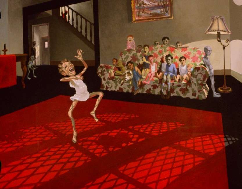 Jonathan Rogers, Little Dancer, 1999, oil on canvas, 48”x 60” Castellani Art Museum of Niagara University, Museum Purchase Fund