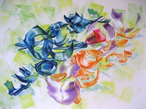 Through the Looking Glass, 2012, oil and acrylic on canvas, 26 x 34 inches.